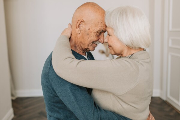 Couple hugging